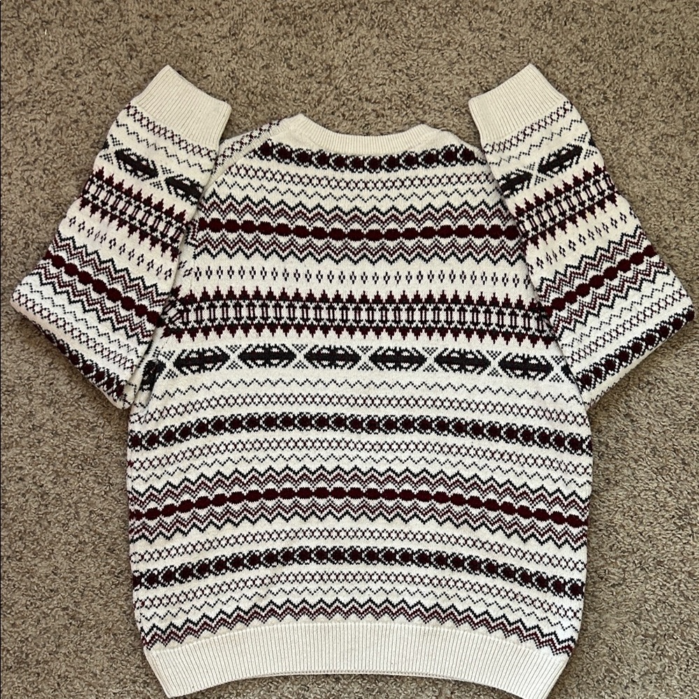 Vintage Thick Patterned Sweater - Picture 7 of 13
